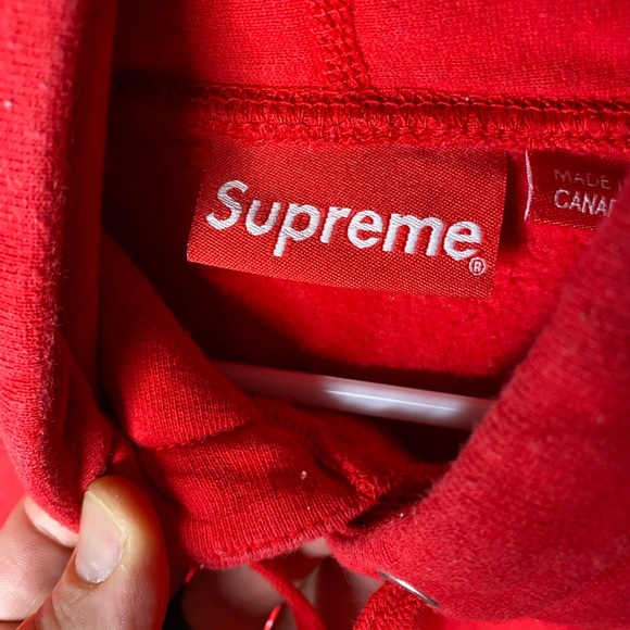 SUPREME Le Luxe Red Hooded Sweatshirt size medium - Picture 3 of 5